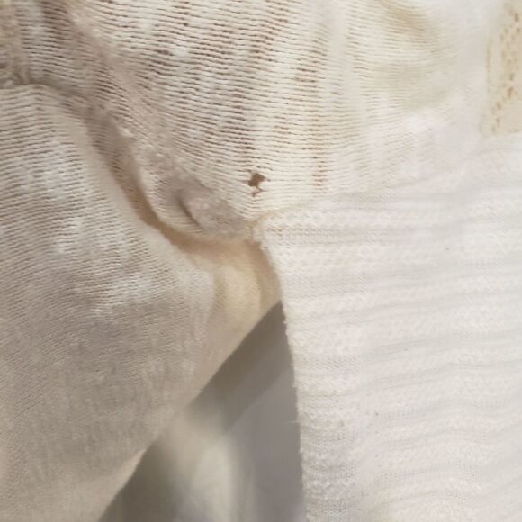 Anthropologie One September Sweater Small Crocheted Heirloom Creme Lace - Picture 15 of 16